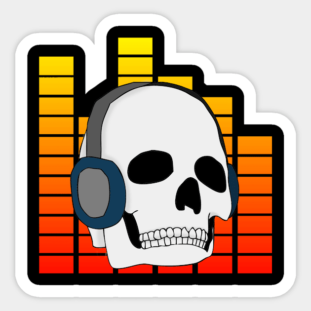 Skull Music Sticker by Jawes